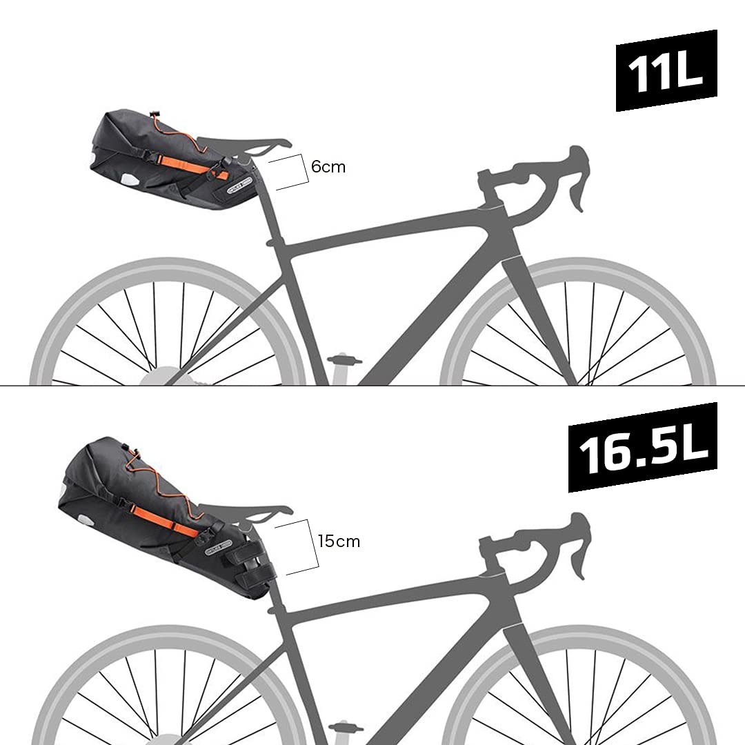 Ortlieb Bikepacking Seat Pack - 11L Black (F9912) : Amazon.sg